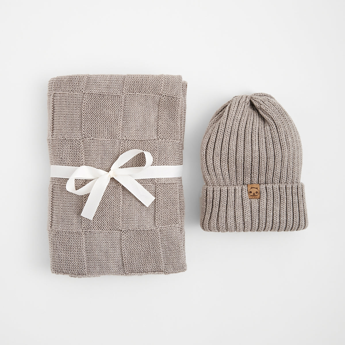 Merino Baby-Set – Decke & Mütze aus 100 % mulesingfreier Merinowolle