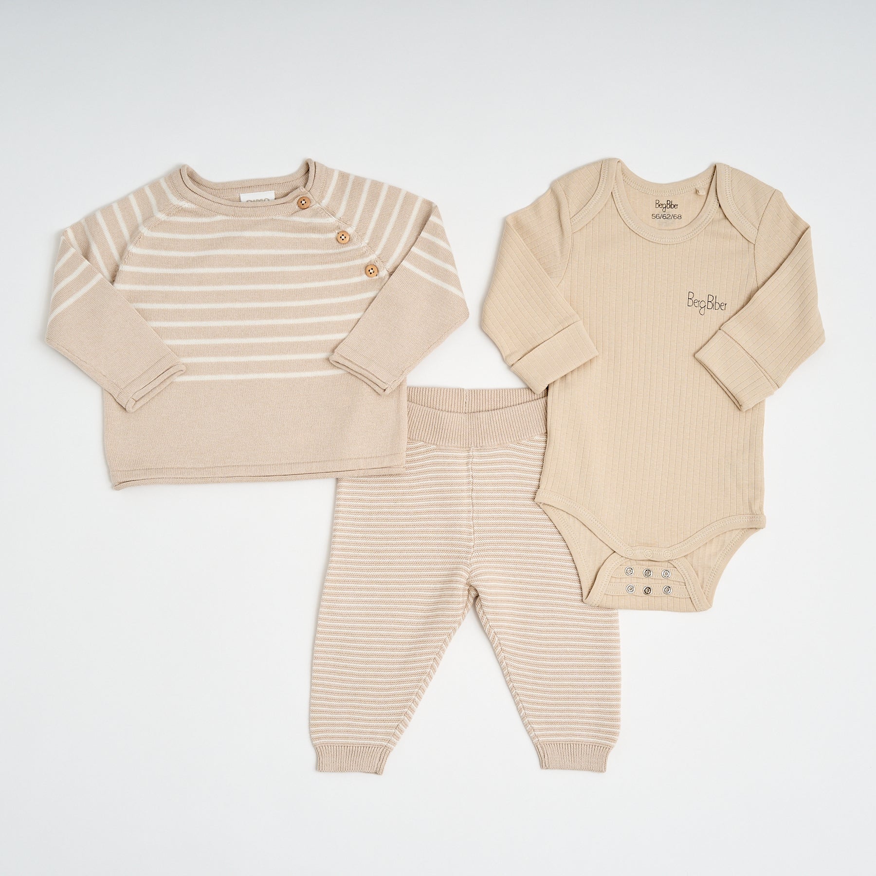 Baby Body + Strick Set