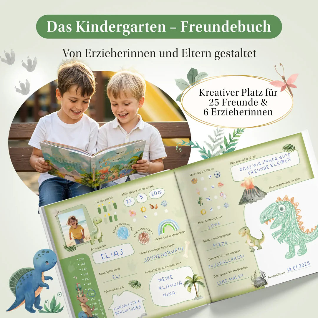 Eulentaler - Freundebuch Kindergarten Dino