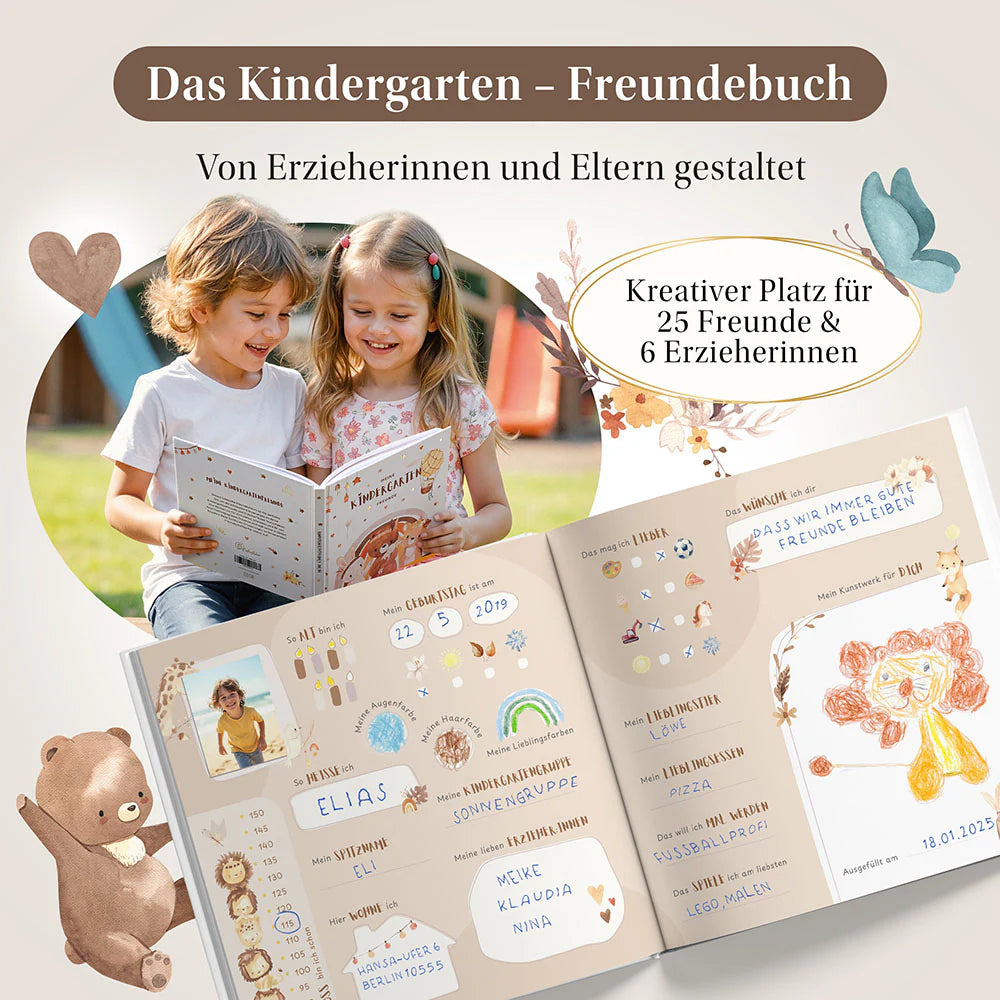 Eulentaler - Freundebuch Kindergarten Boho