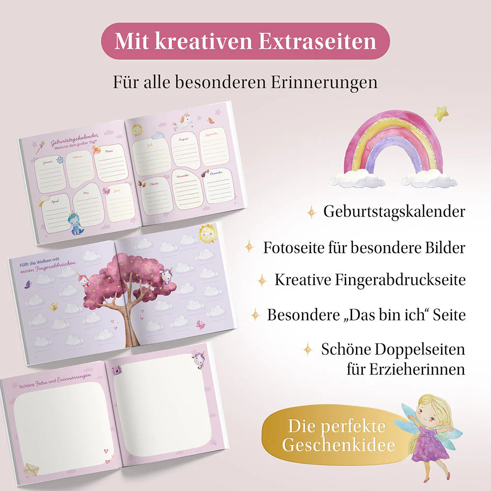 Eulentaler - Freundebuch Kindergarten Einhorn
