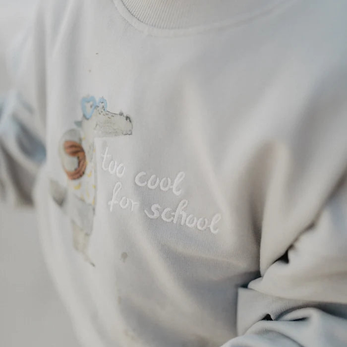 Unisex Oversized Sweatshirt ‘Too Cool for School’