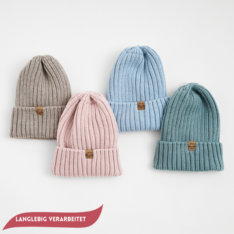 Mütze - 100% Merinowolle (mitwachsend)