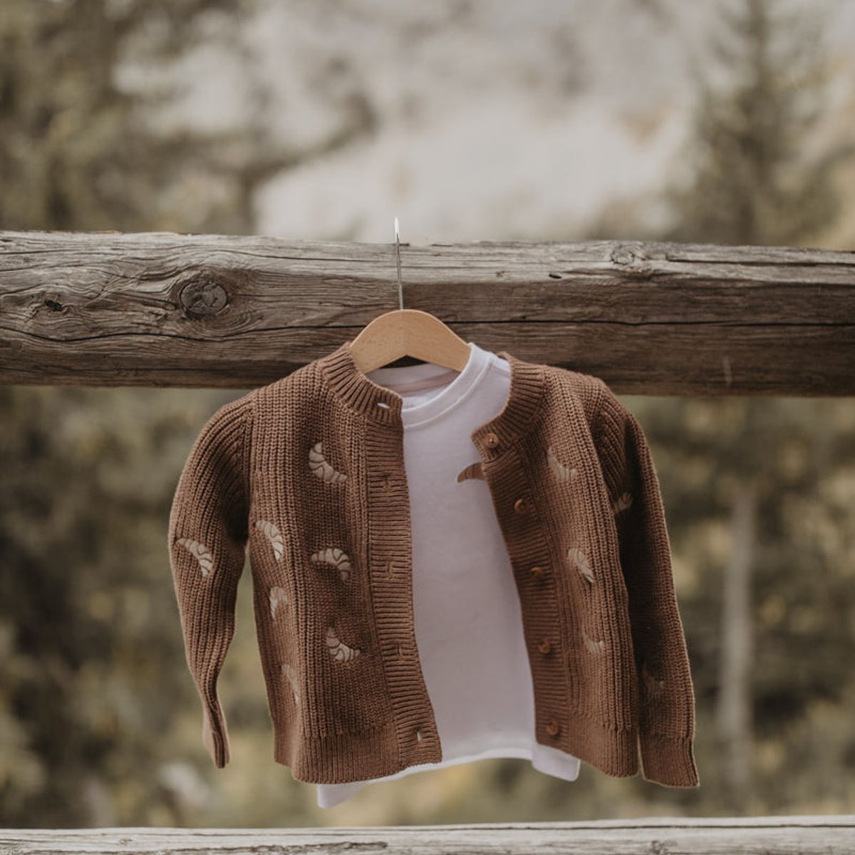 Chunky-Strickjacke „Croissants“ – Bild 3