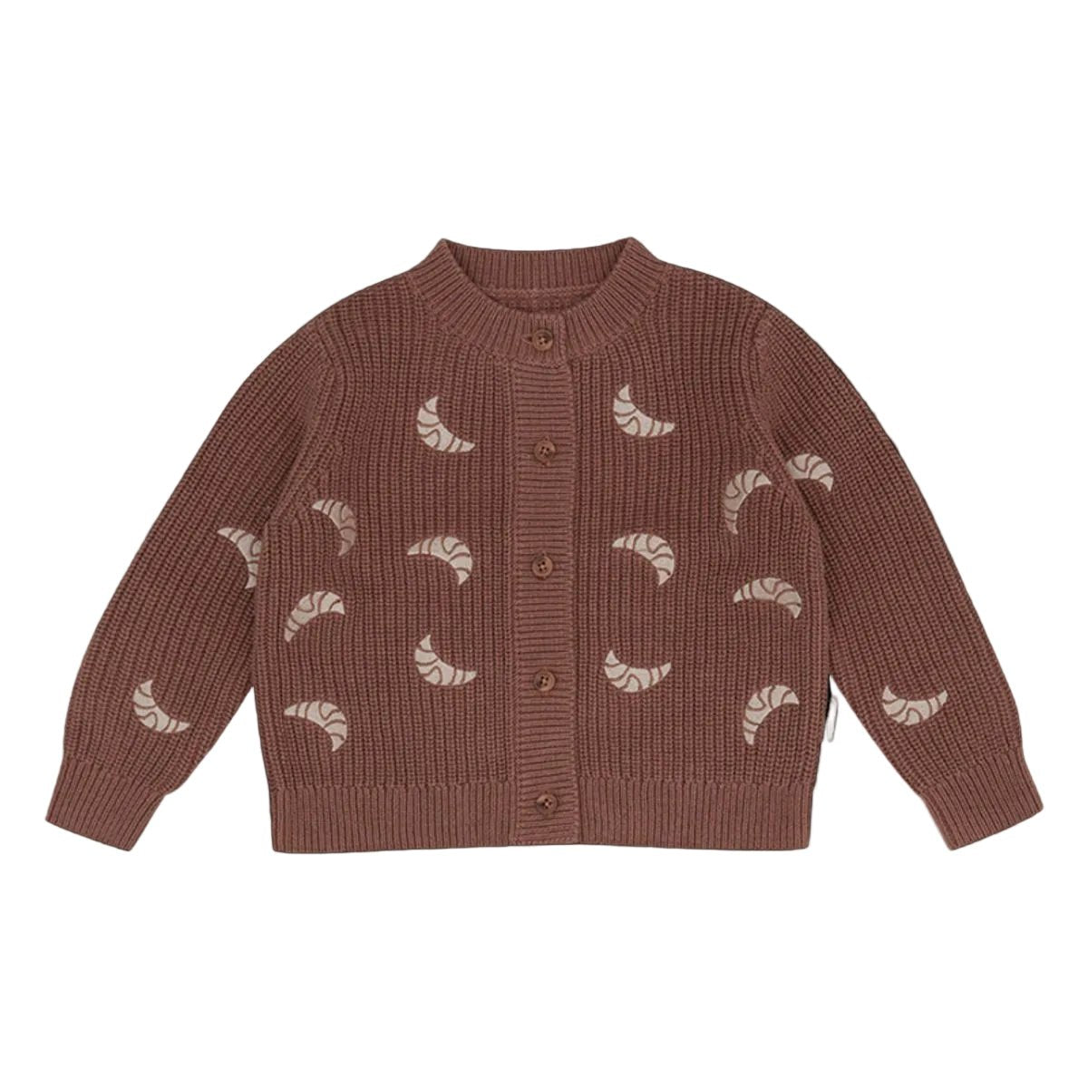 Chunky-Strickjacke „Croissants“ – Bild 1