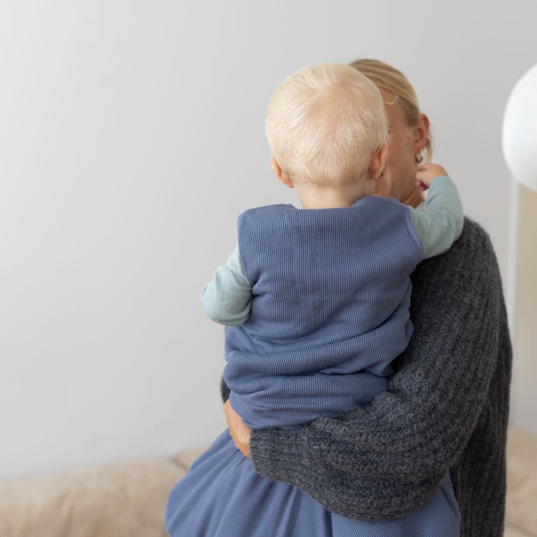 Babyschlafsack Essential Blau – Detailansicht
