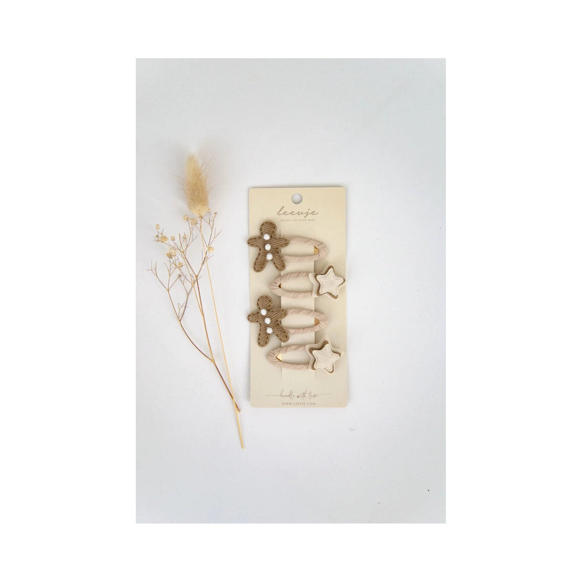 Haarspangen „Gingerbread Men Clips“ – Produktansicht