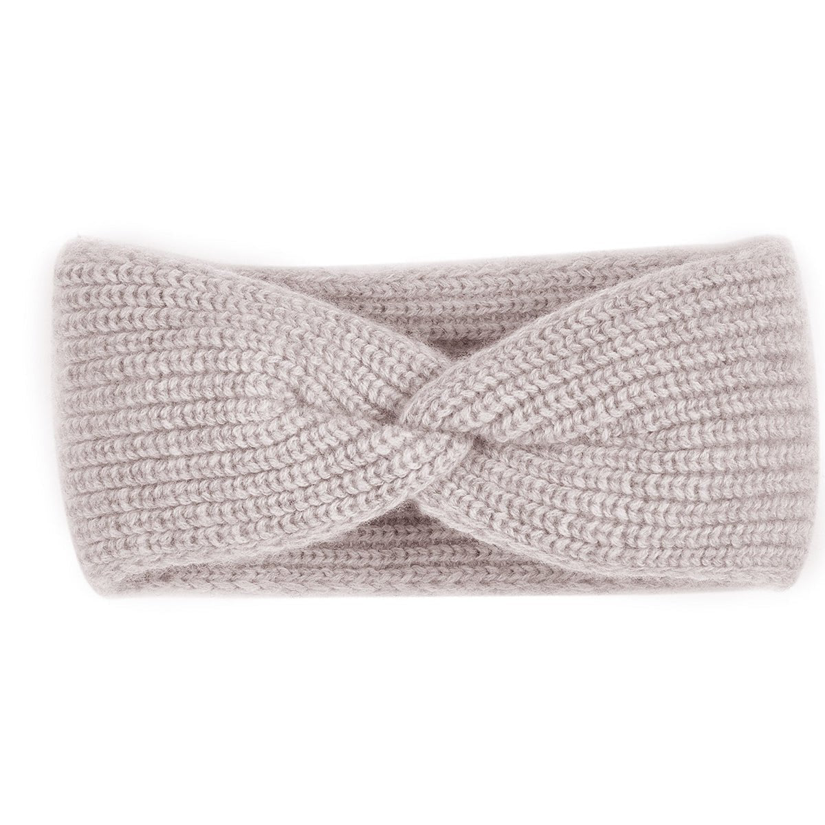 Halfen Kinder-Stirnband aus Cashmere-Merino in Beige – Vorderansicht
