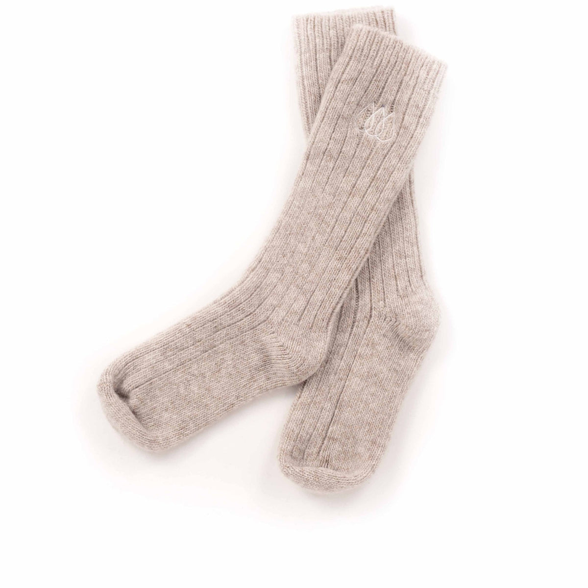 Halfen Wollsocken in Natur – freigestellte Produktansicht