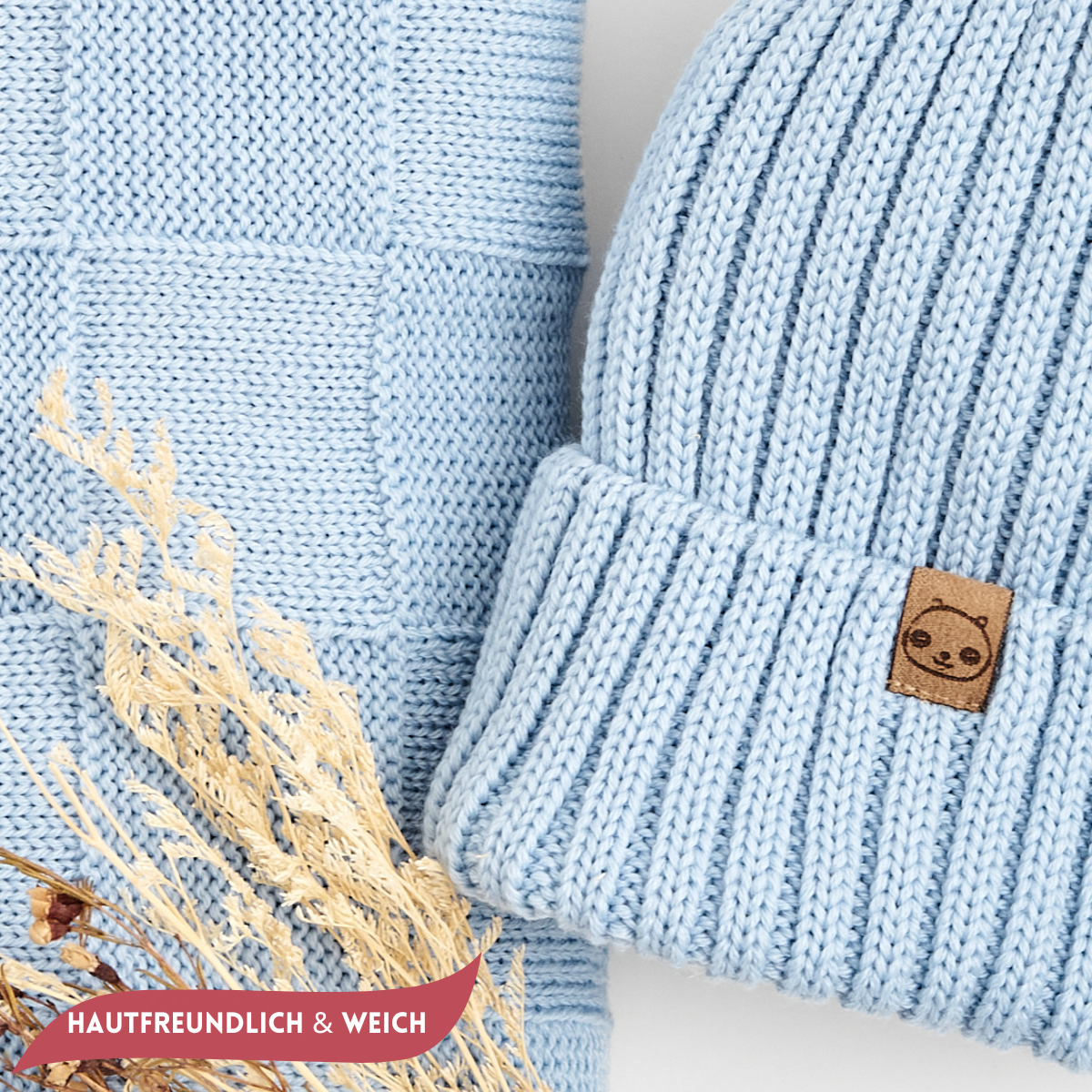 Strickdecke - 100% Merinowolle