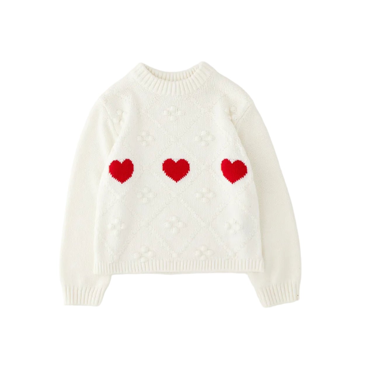 iDO Strickpullover mit Herzmotiven - BergBiber GmbH