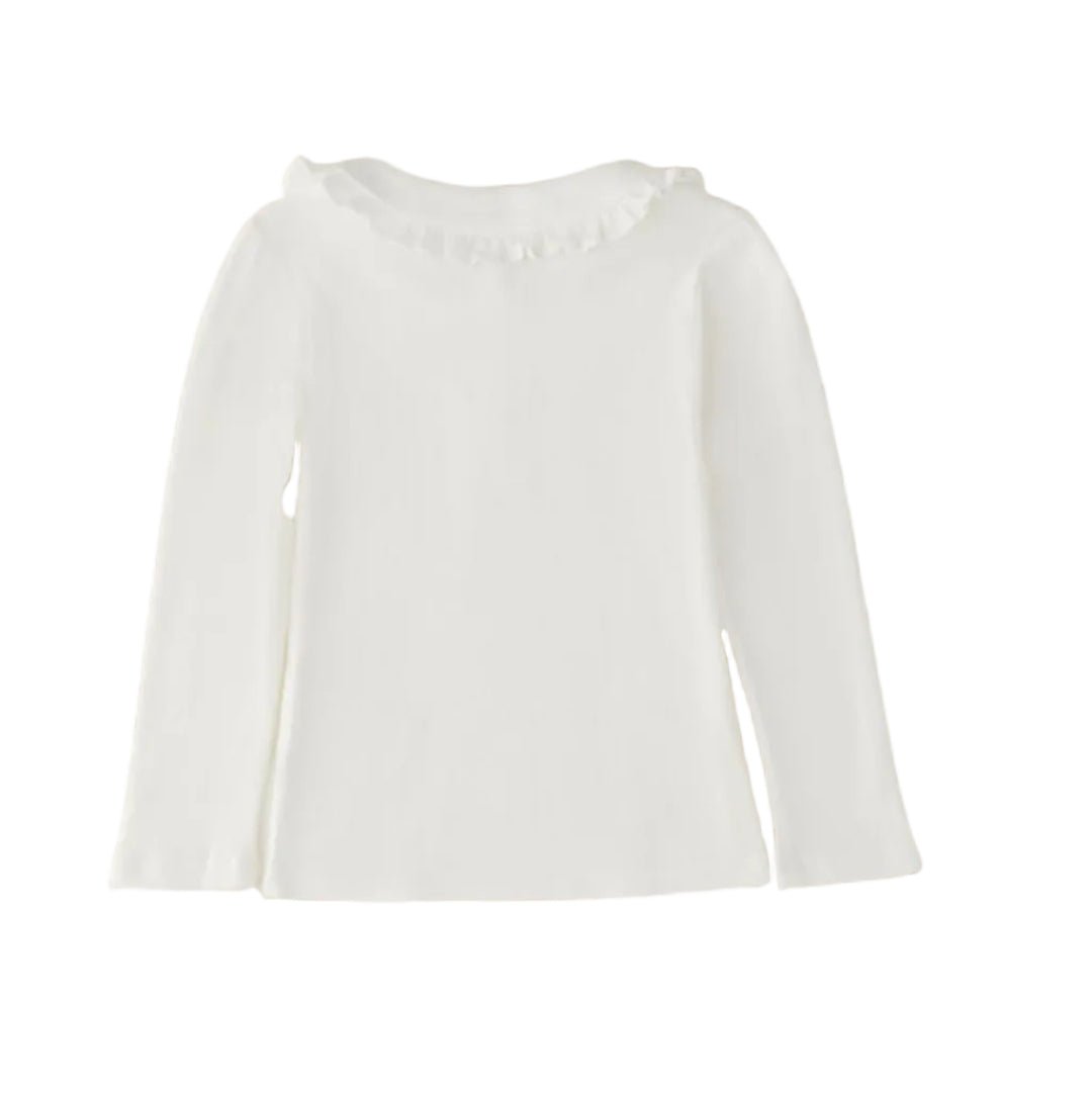 Langarmshirt mit Rüschenkragen