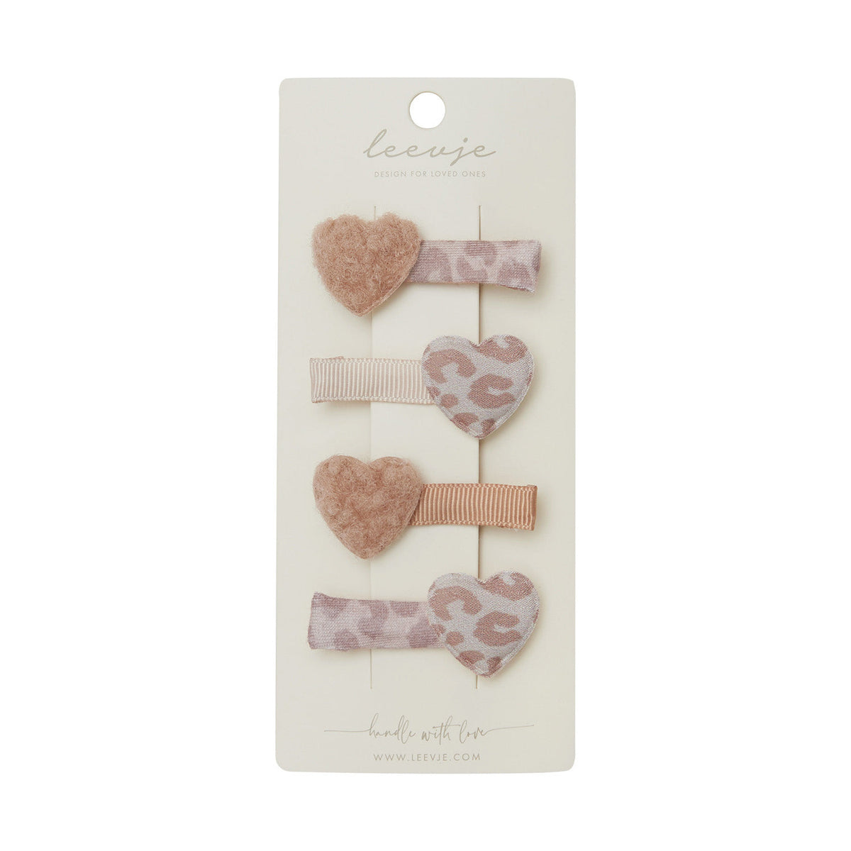 Haarspangen „Leo Hearts“ – Produktansicht