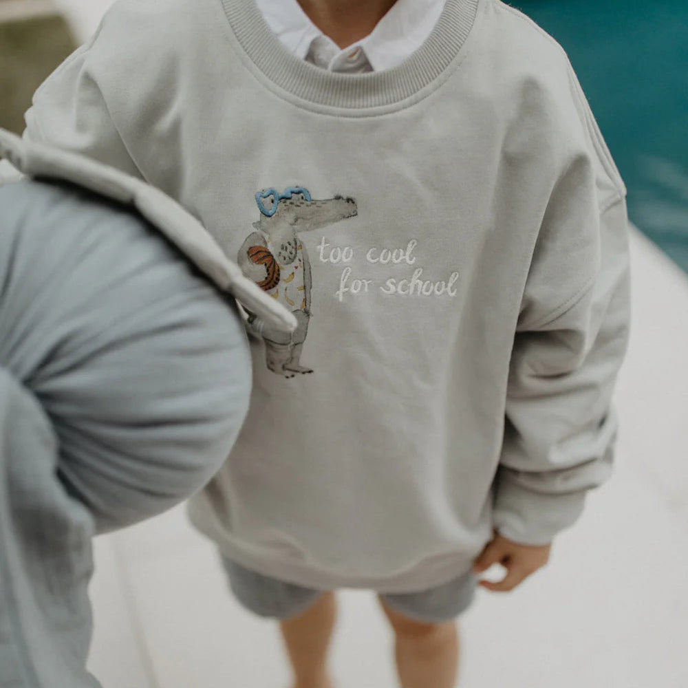 Unisex Oversized Sweatshirt ‘Too Cool for School’