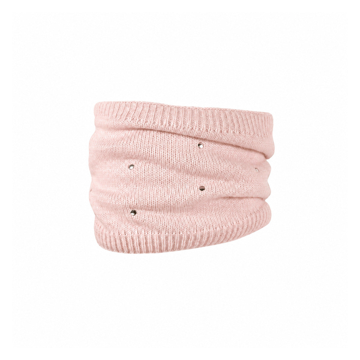 Mini Tube-Schal mit Strass Altrosa – Produktansicht