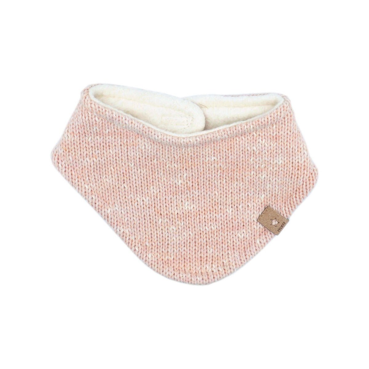 maximo Baby-Dreiecktuch mit Teddyfutter – Rosameliert - BergBiber GmbH