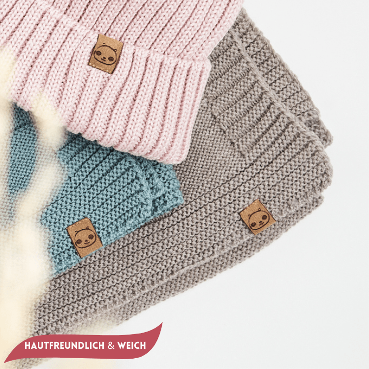 Merino Baby - Set – Decke & Mütze aus 100 % mulesingfreier Merinowolle - BergBiber GmbH