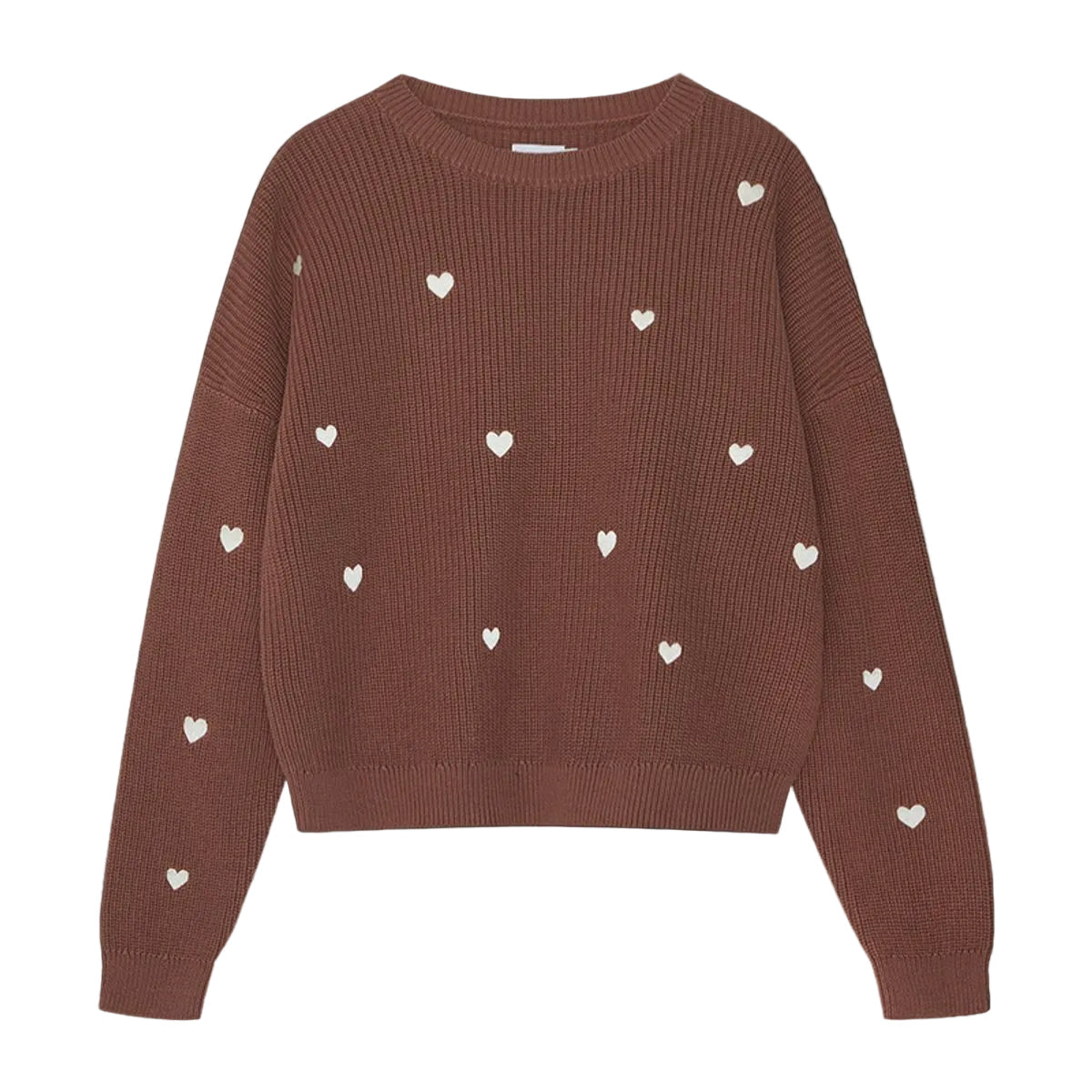 Mini-Me Chunky-Strickpullover „Hearts“ Damen – Bild 1