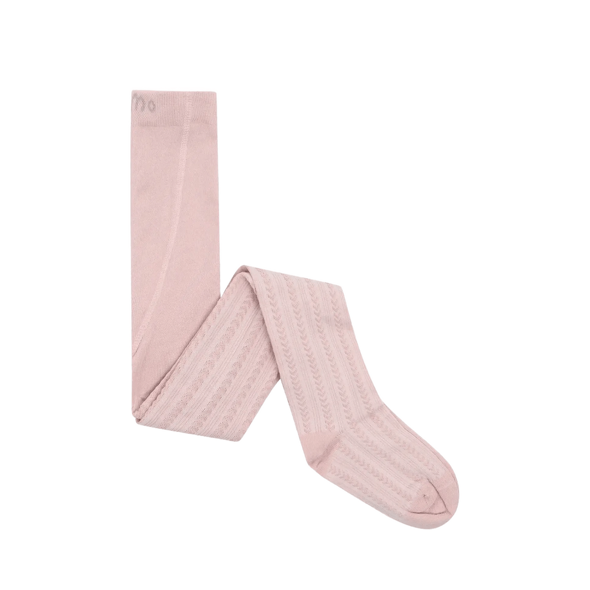 Minymo Strumpfhose Cameo Rose – hellrosa Detail