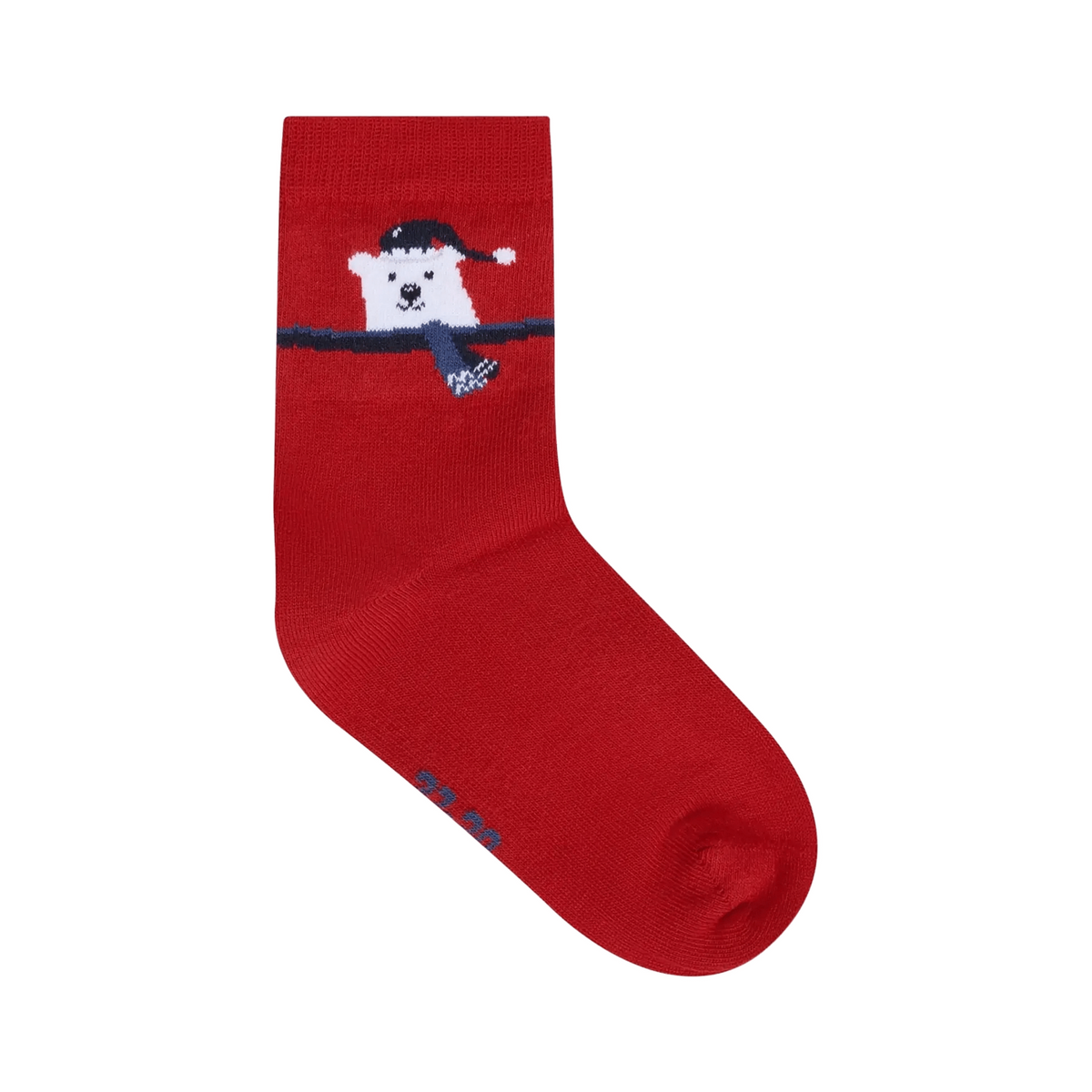 Minymo Socke Parisian Night – Eisbärmotiv