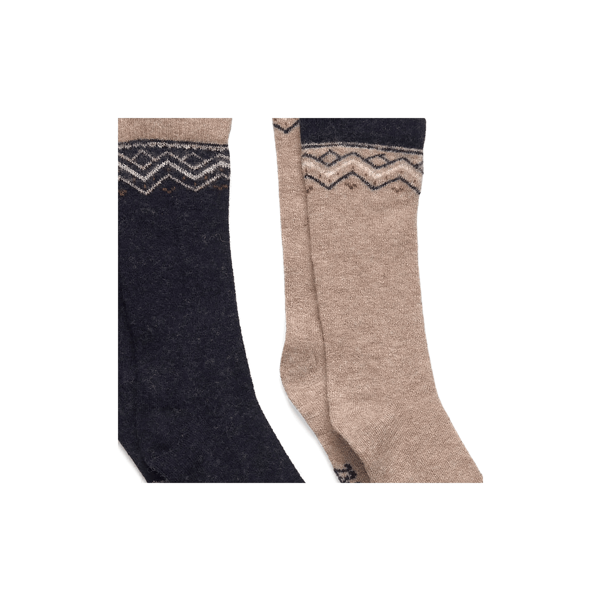 Minymo Winter-Wollsocken Dark Navy – Detailaufnahme