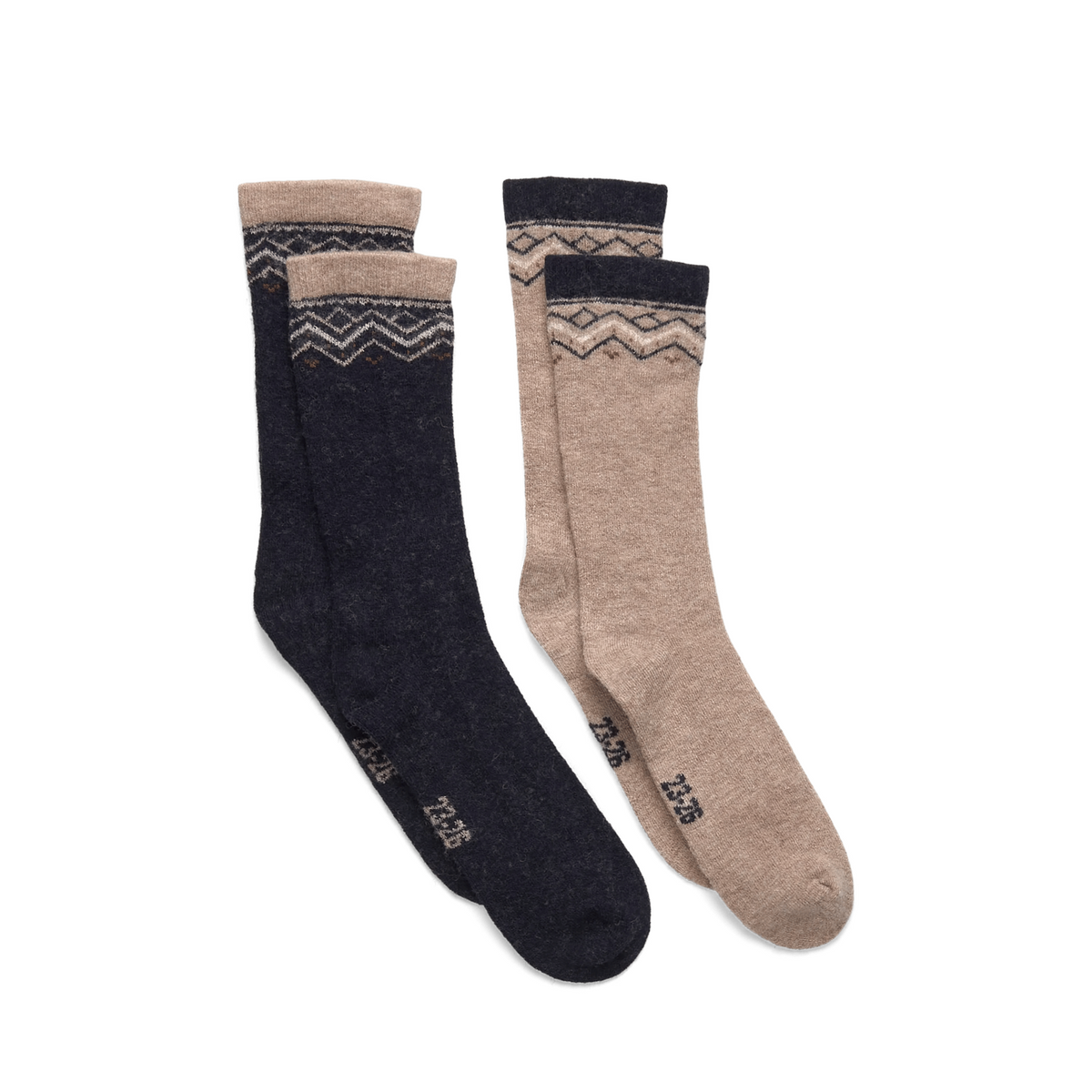 Minymo Winter-Wollsocken im 2er-Pack – Dark Navy