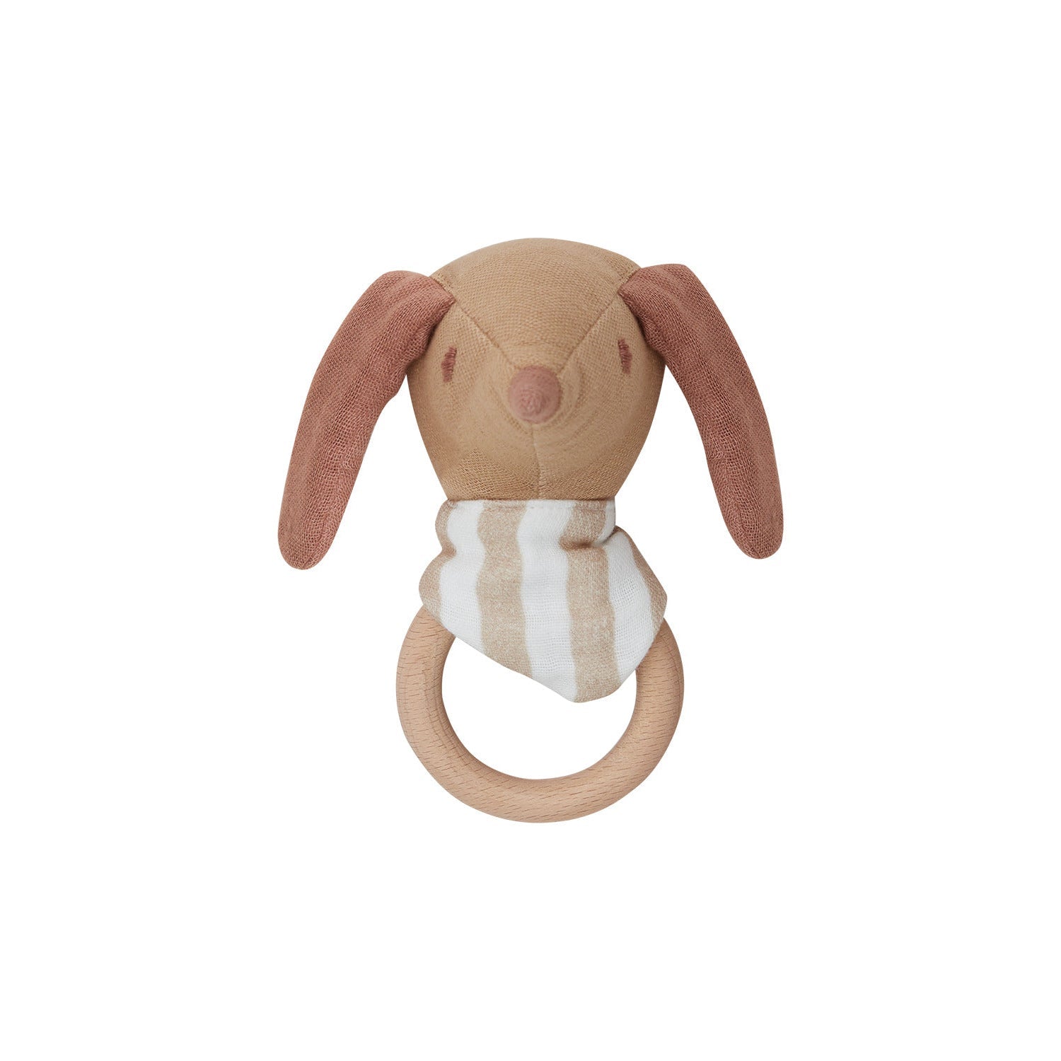 Musselin-Ringrassel „Little Dog“ – Produktansicht