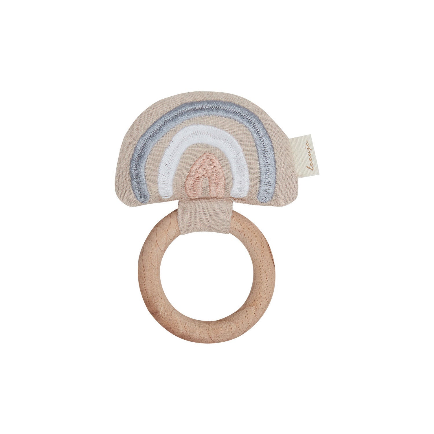Musselin-Ringrassel „Rainbow“ – Produktansicht