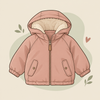Illustration einer warmen Kinderjacke