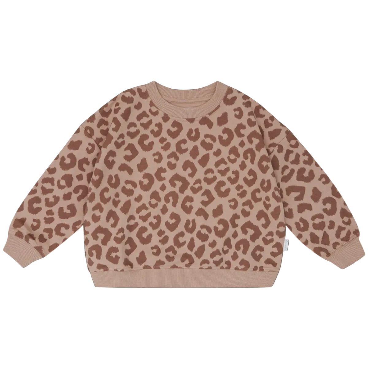 Pullover mit dunklem Leoprint für Kinder – Bild 1