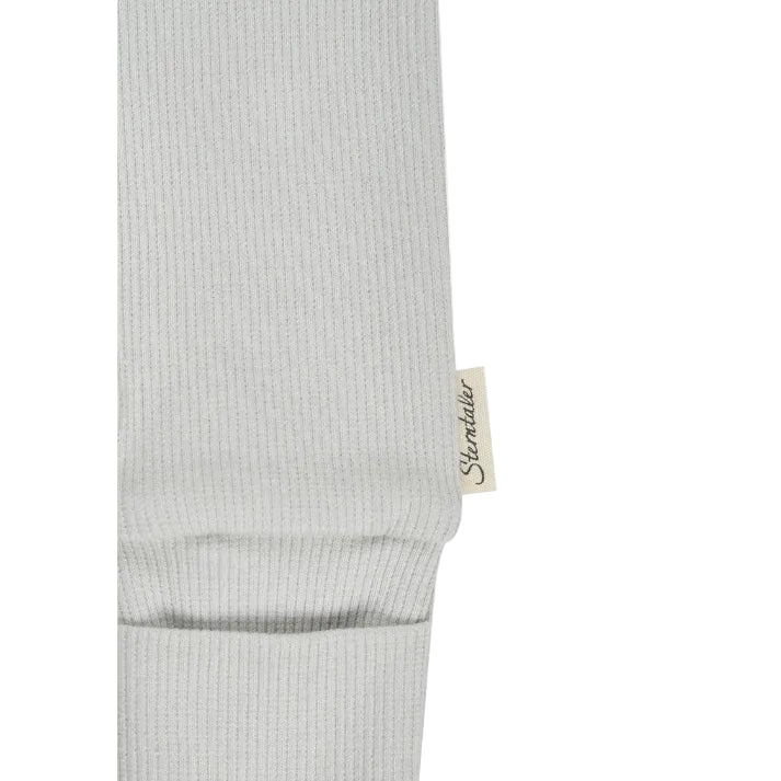 Rippjersey Baby Strampler - Silber - BergBiber GmbH