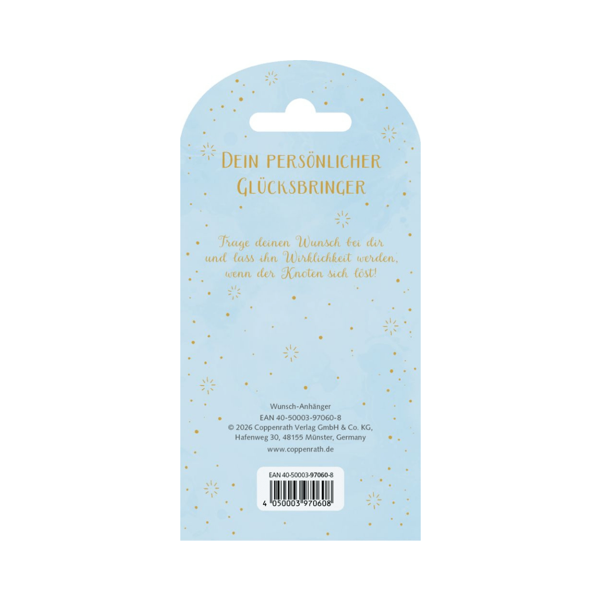 Schmuckanhänger mit Wunschband „Make a Wish“ - BergBiber GmbH