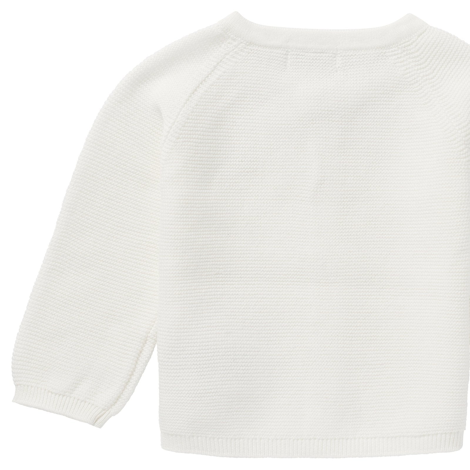 Unisex Cardigan gerippt Naga - Weiß - BergBiber GmbH