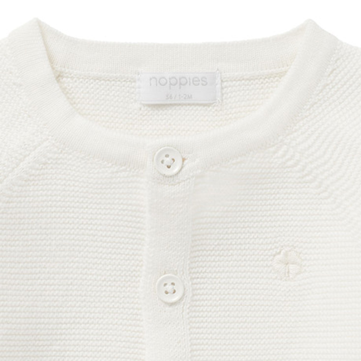 Unisex Cardigan gerippt Naga - Weiß - BergBiber GmbH