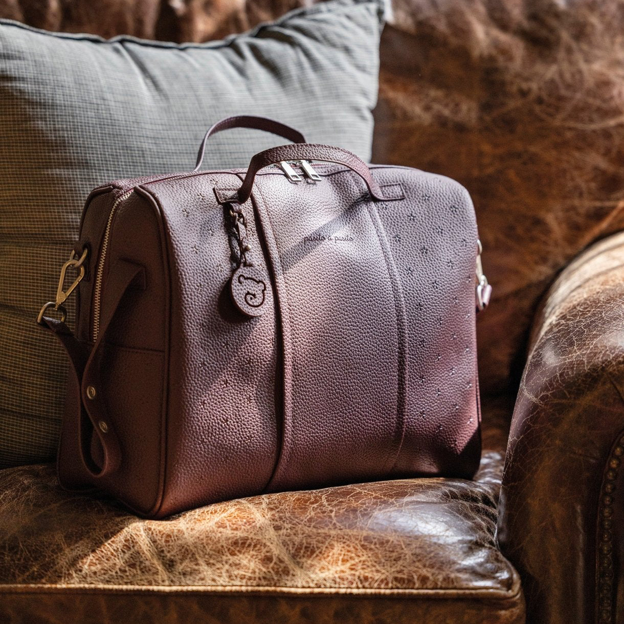 Wickeltasche London Cherry - BergBiber GmbH