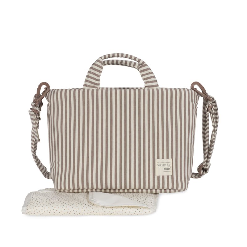 Wickeltasche Praliné Strips Moka